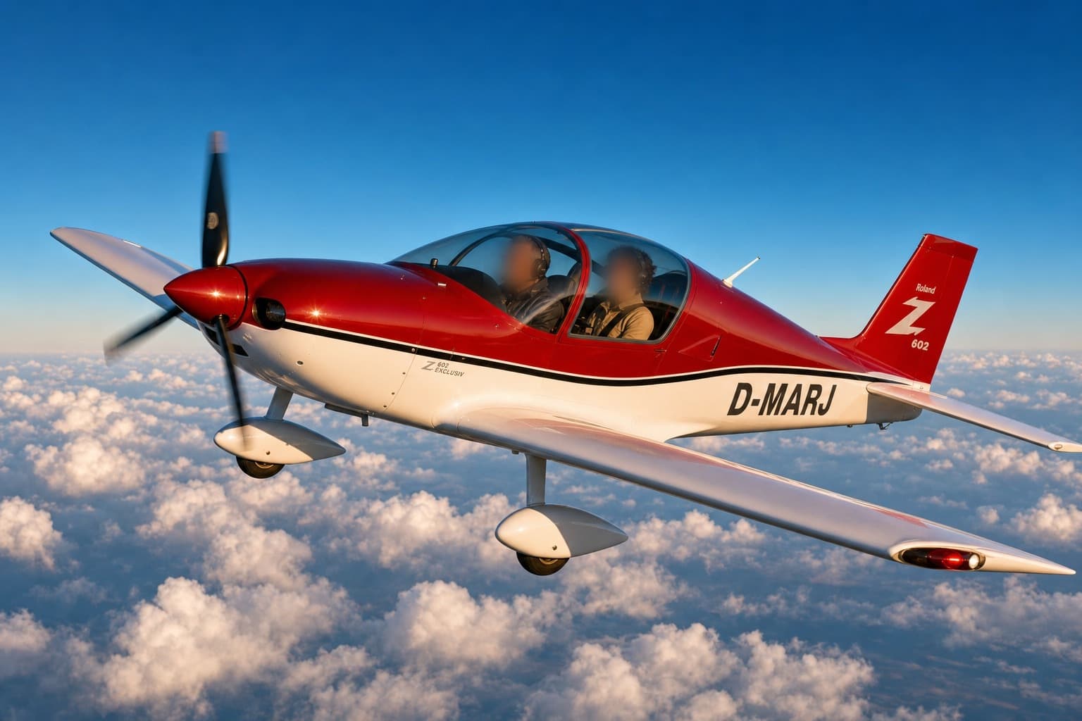Roland Z-602 exklusiv D-MARJ über den Wolken